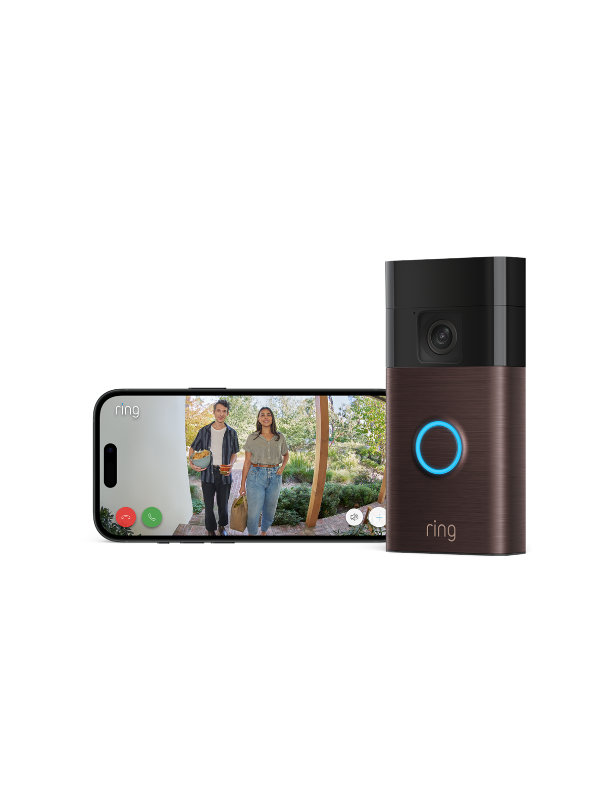 Ring Battery Video Doorbell - Venetian Bronze, Smart Home
