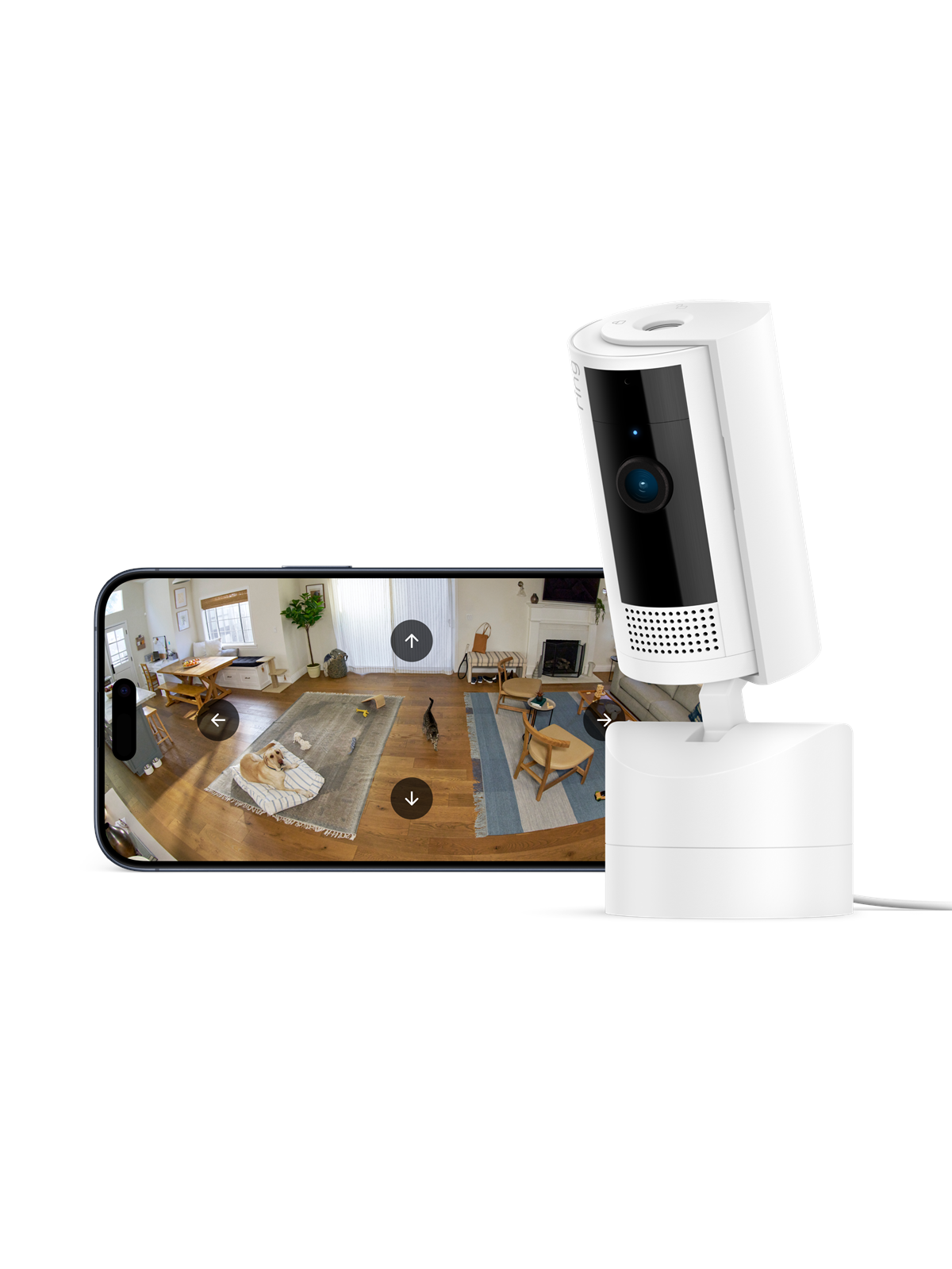 Ring Pan-Tilt Indoor Cam - Hvid, Smart Home