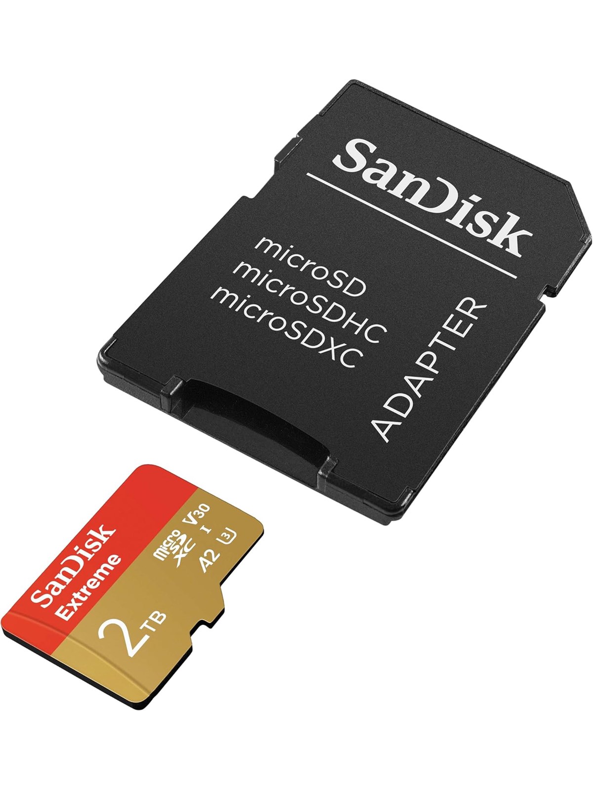 SANDISK Extreme MicroSD/SD - 240MB/s - 2TB, Hukommelseskort