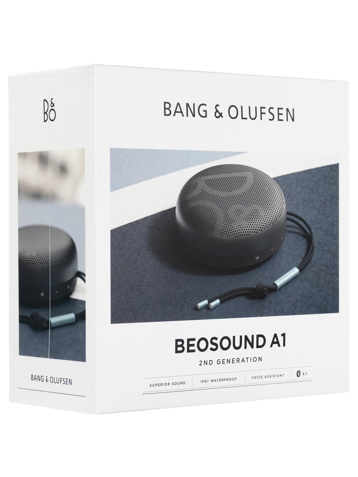 Bang & Olufsen BeoSound A1 (2nd Gen) - Anthracite Oxygen, Baerbare Fest Hoejtalere