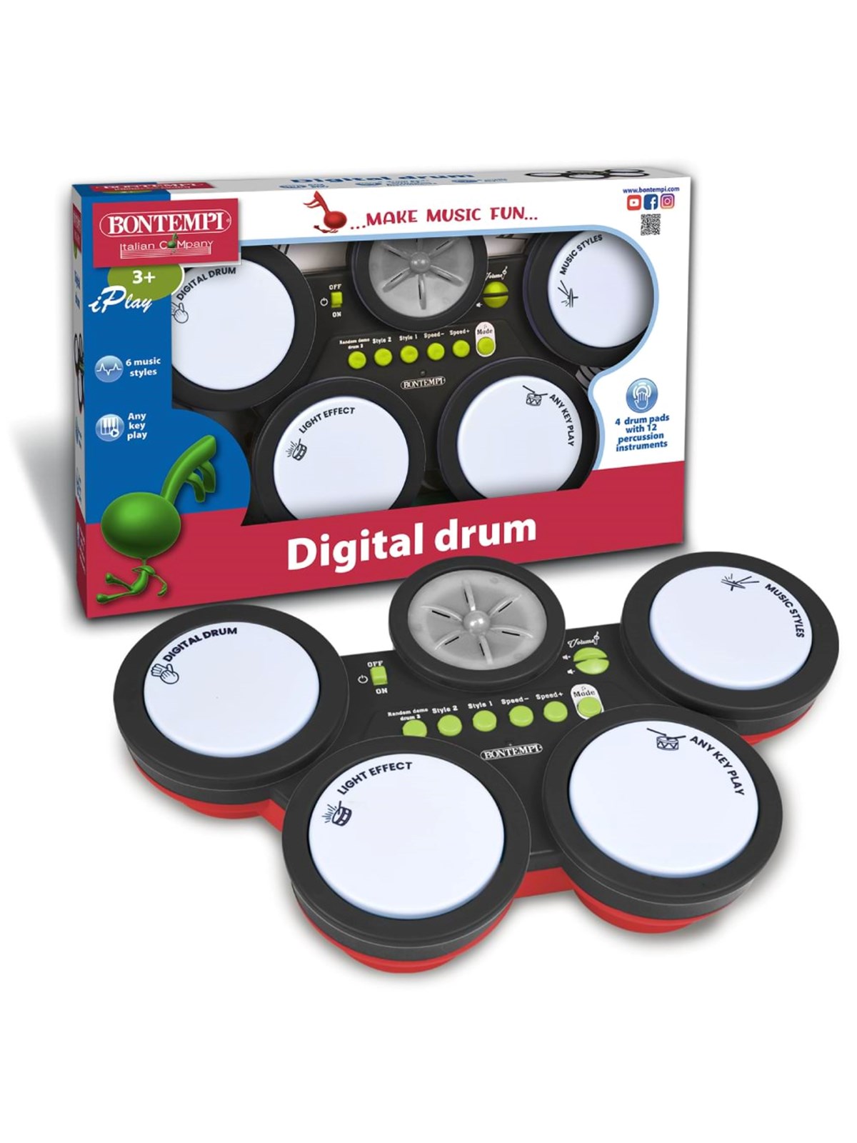Bontempi Digitalt trommesæt, Musik