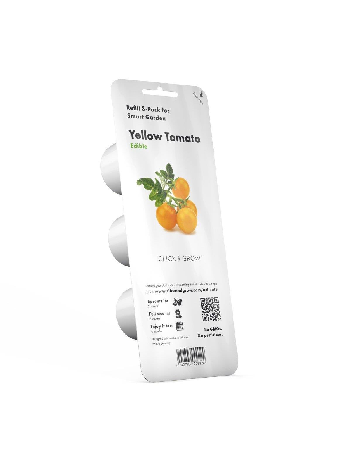 Click & Grow - Smart Garden Refill 3-pack Yellow Tomato, Smart Home