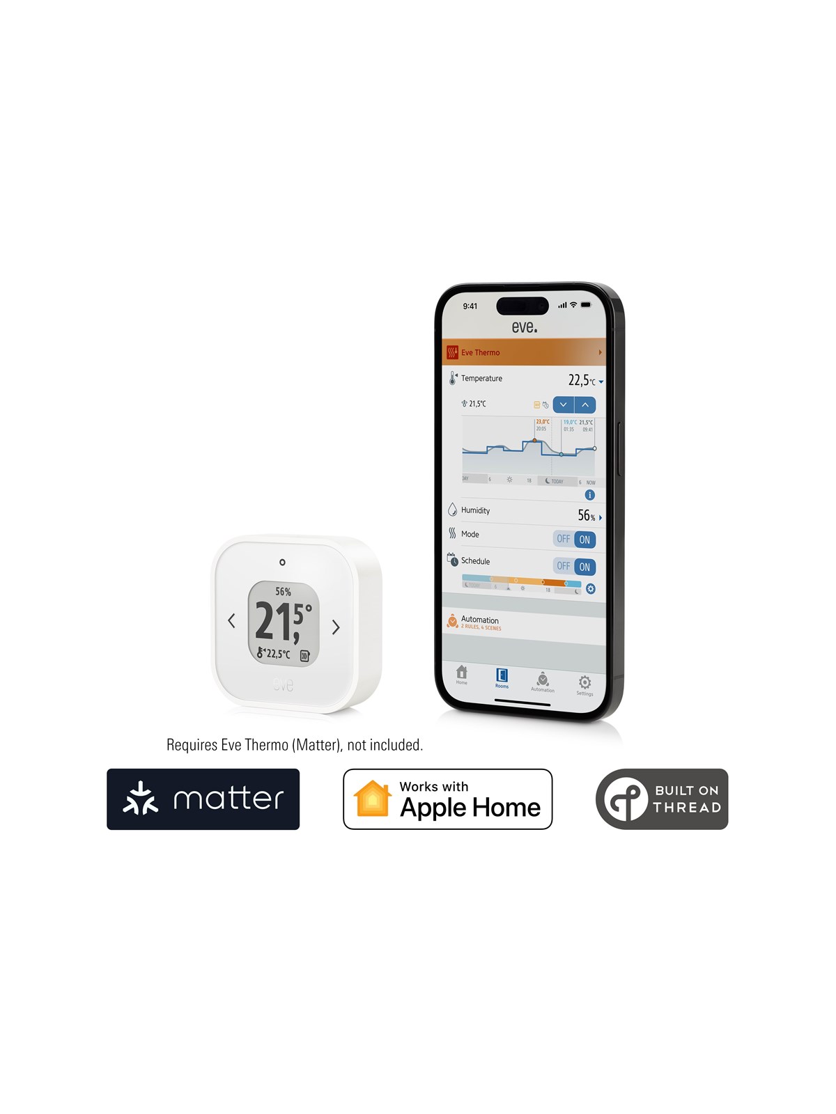 Eve Thermo Control (Matter), Smart Home