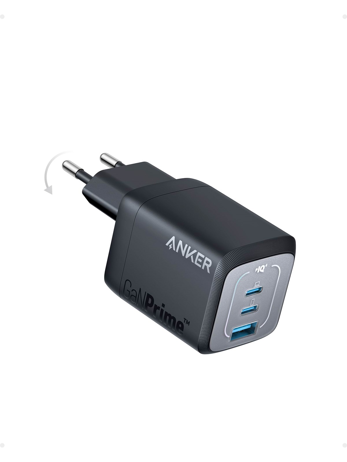 Anker 735 Prime Vægoplader 67W 1A/2C Sort, Mobil Oplader
