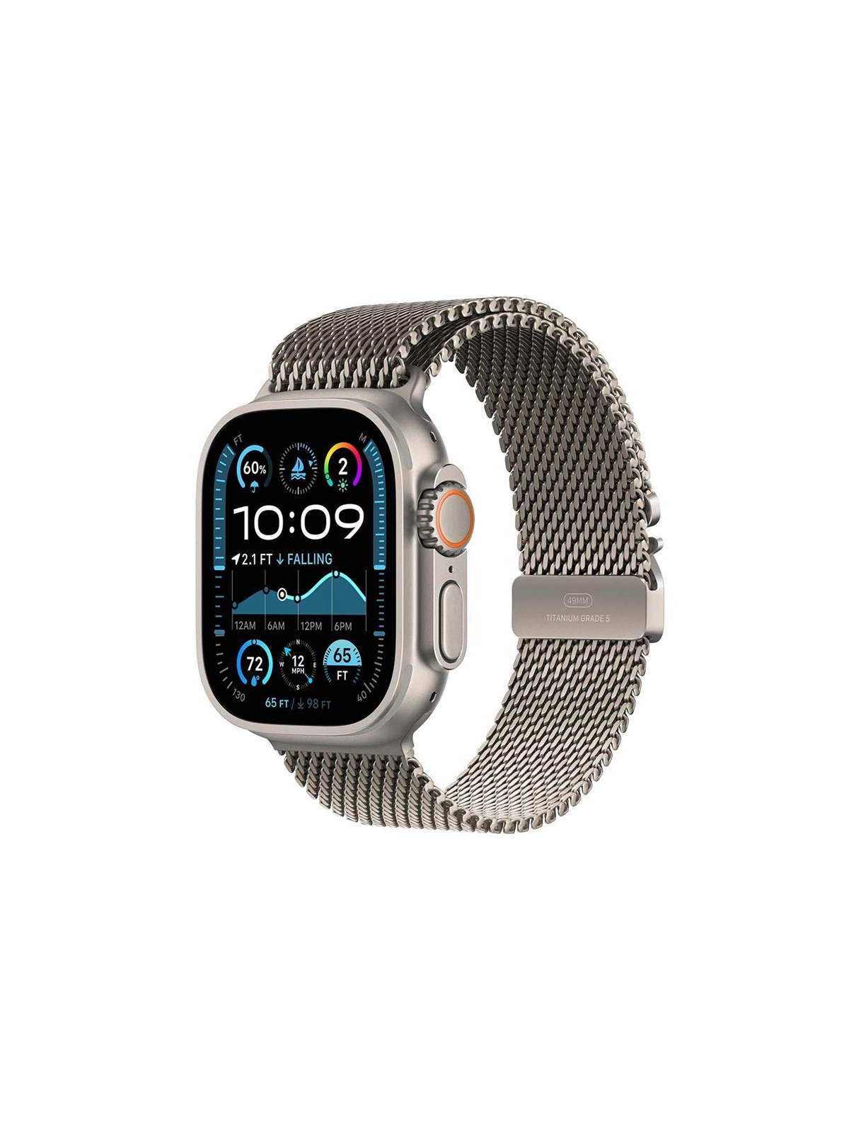 Apple Watch Ultra 2 GPS + Cellular 49mm - Titanium Case with Titanium Milanese Loop - L