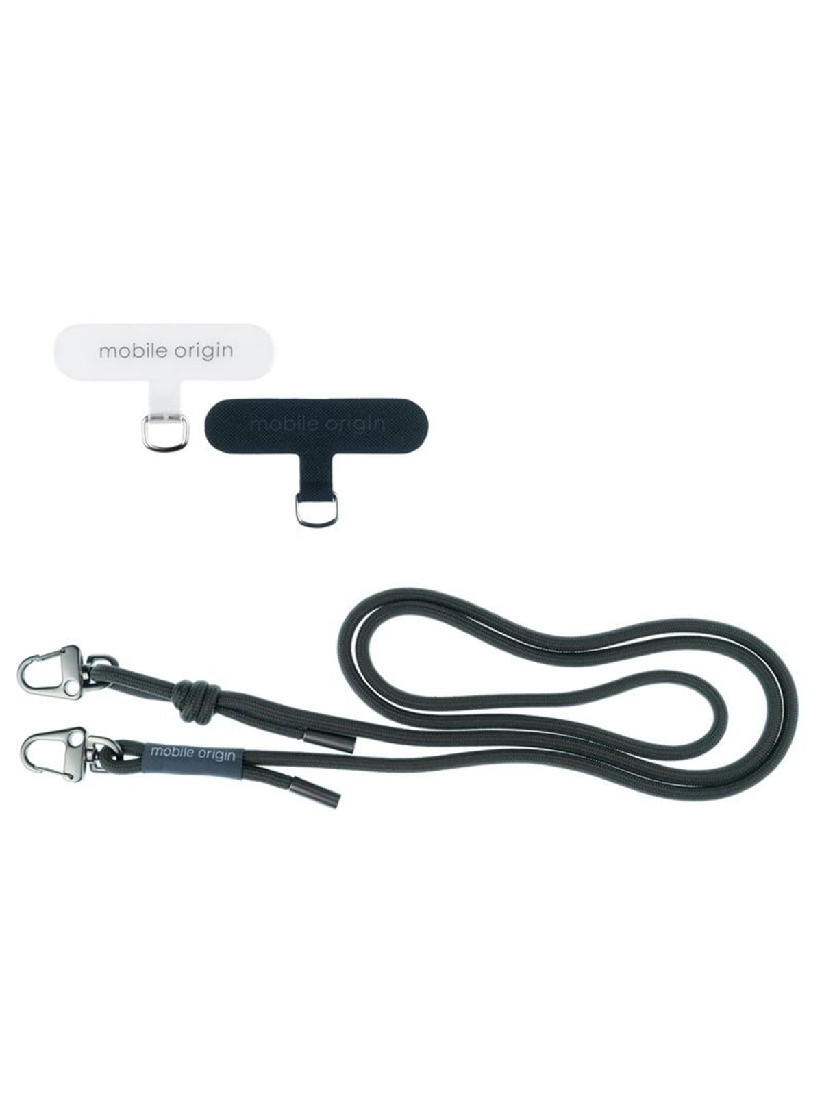 Mobile Origin Lanyard rope 6 mm - Black - 82 - 163cm, Mobil Tilbehør