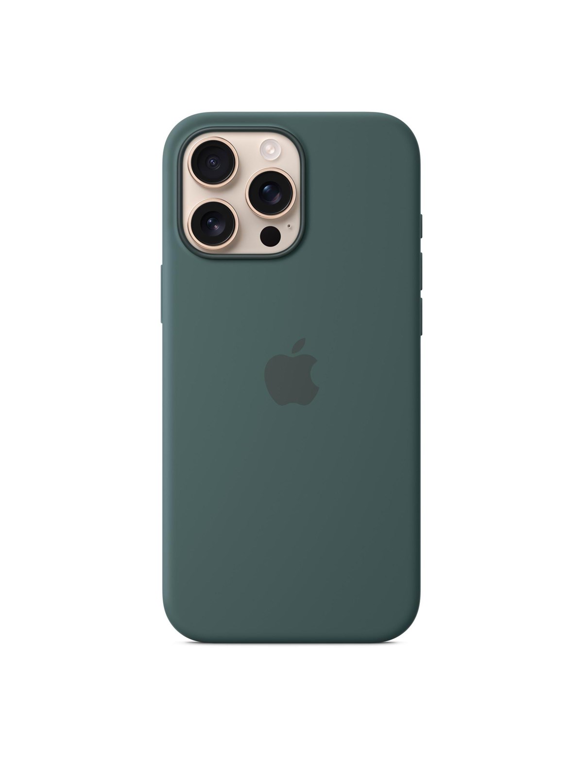 Apple iPhone16 Pro Max Silicone Case with MagSafe - Lake Green, Mobilcover
