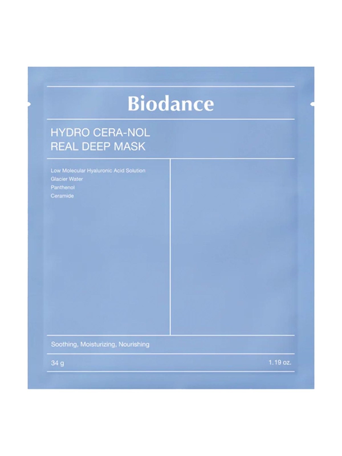 BIODANCE Hydro Cera-nol Real Deep Mask 4 pcs, Ansigtspleje