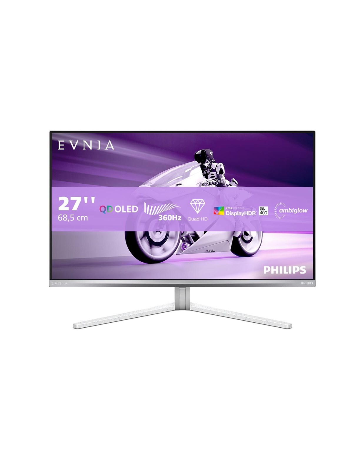 26.5" Philips Evnia 8000 - 2560x1440 (QHD) - 360Hz - QD-OLED, Computerskærm