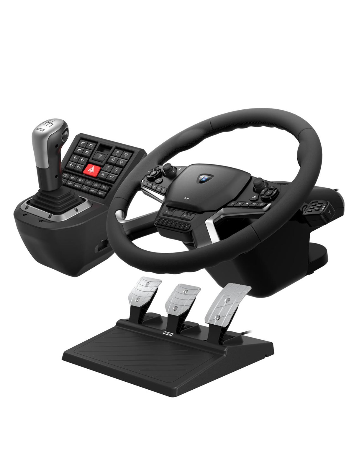 HORI Force Feedback Truck Control System - kablet rat, gamepad og pedal-sæt - PC - Wired Wheel, gamepad and pedals set - PC