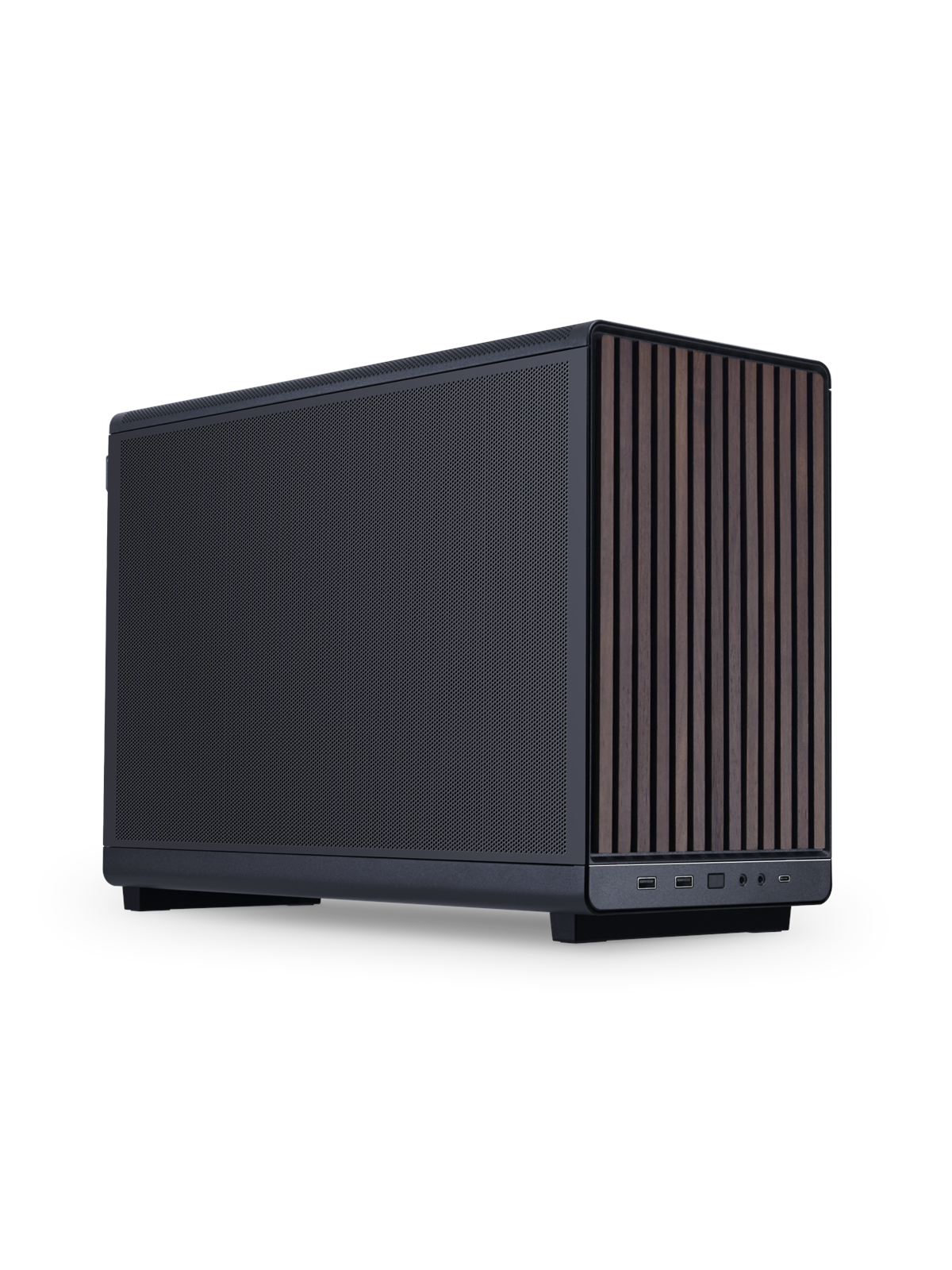 Lian Li DAN cases A3-mATX Wood edition (Walnut) - Kabinet - Minitower - Sort
