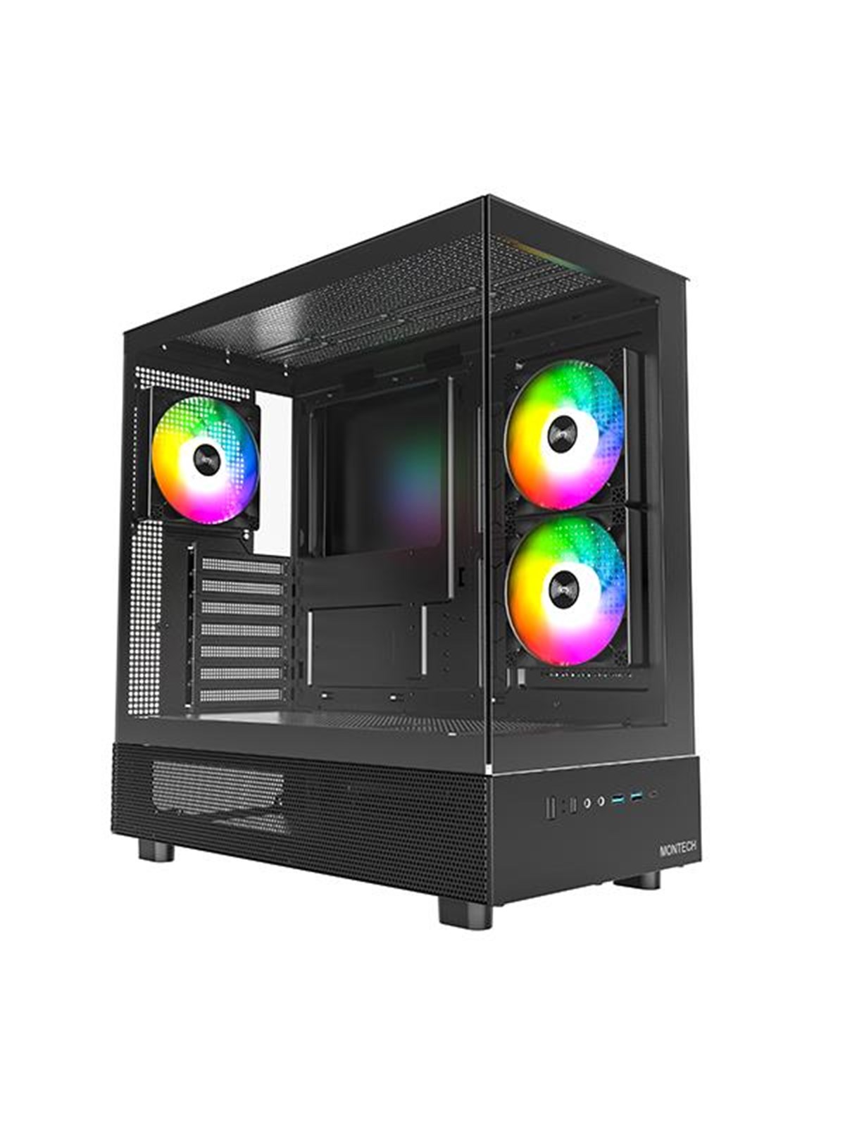 Montech XR TG - Kabinet - Miditower - Sort, Kabinet