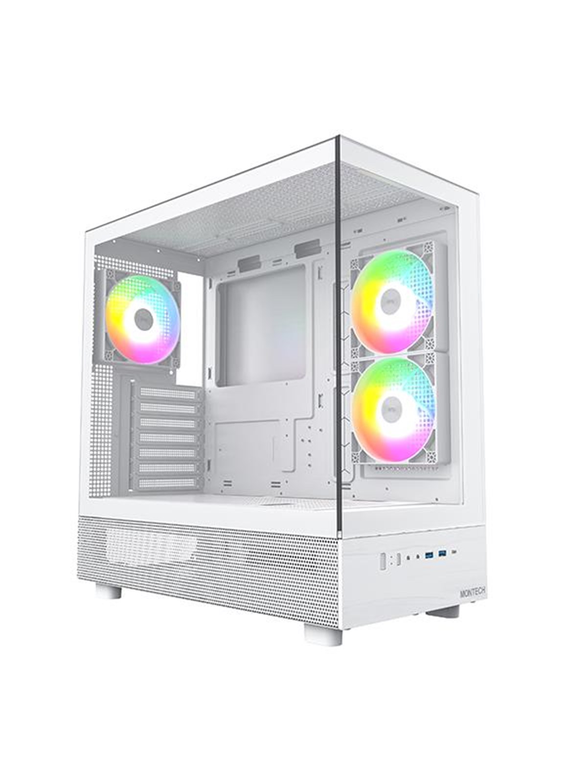 Montech XR TG - Kabinet - Miditower - Hvid, Kabinet