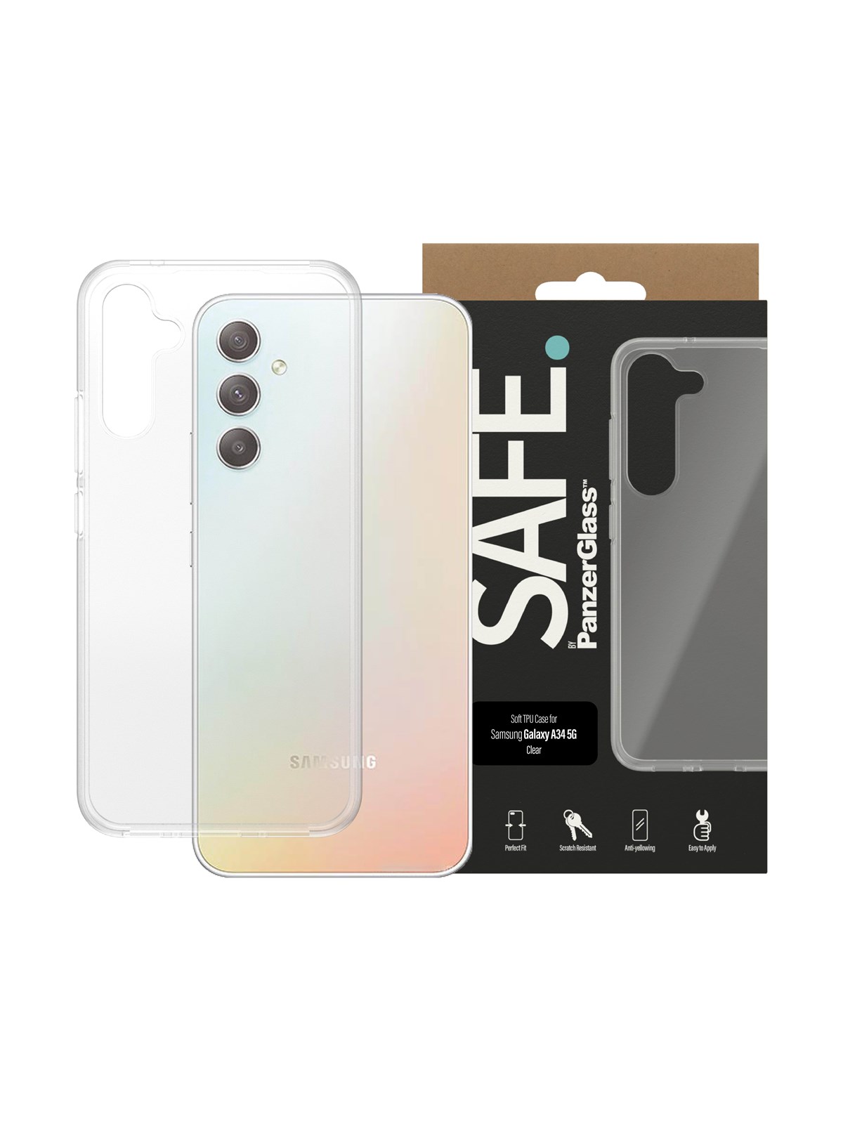 SAFE by PanzerGlass Case for Samsung Galaxy A34 5G, Mobilcover