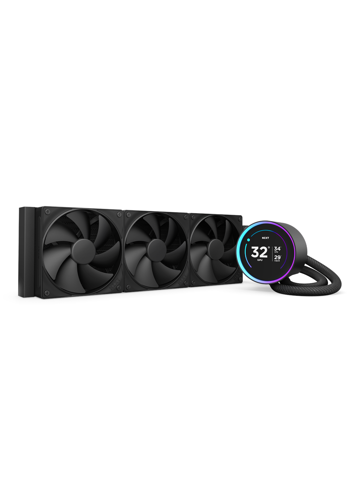 NZXT Kraken Elite V2 360 (2024) - Sort - CPU Vandkøling - Max 30 dBA, Cpu Køler