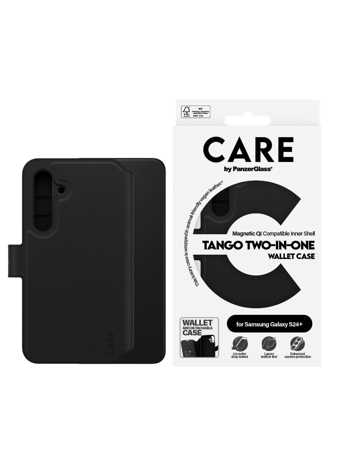 CARE by PanzerGlass Feature Case Tango Two-in-One Wallet w. QI Compatible Samsung Galaxy S24+