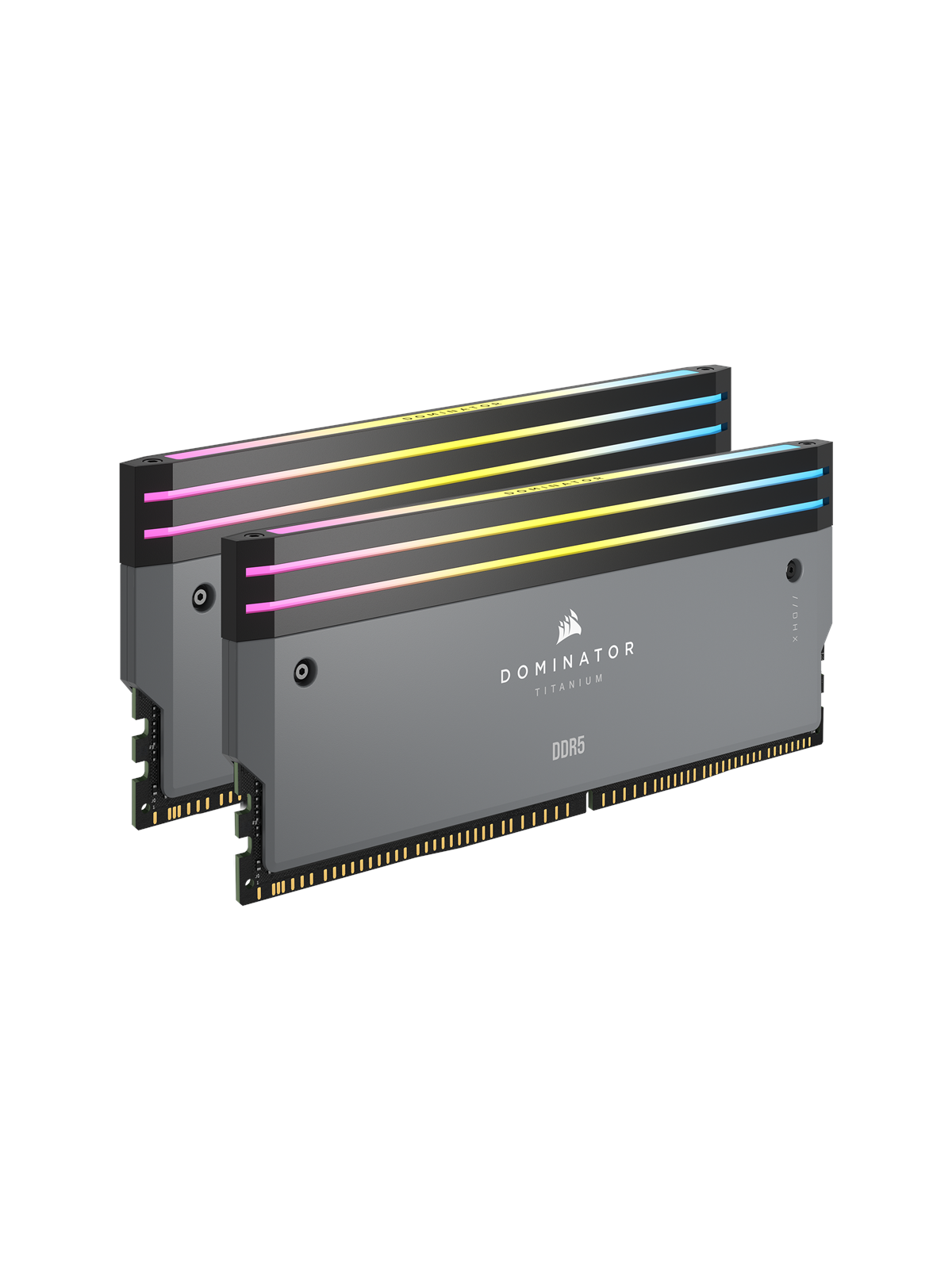 Corsair Dominator Titanium DDR5 Light Enhancement Kit - Grå med RGB, Ram