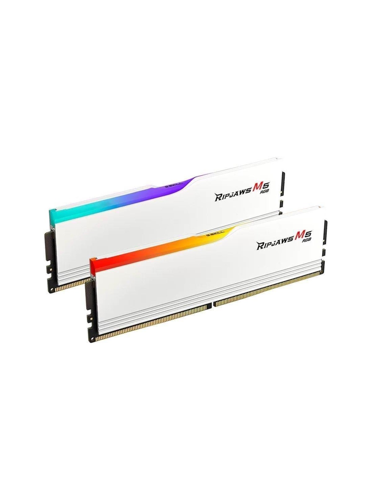 G.Skill Ripjaws M5 RGB DDR5-6000 - 32GB - CL36 - Dual Channel (2 pcs) - Intel XMP - Hvid med RGB