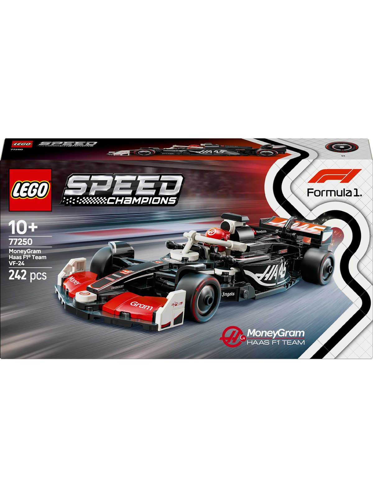 LEGO Speed Champions 77250 MoneyGram Hås F1 Team VF-24-racerbil