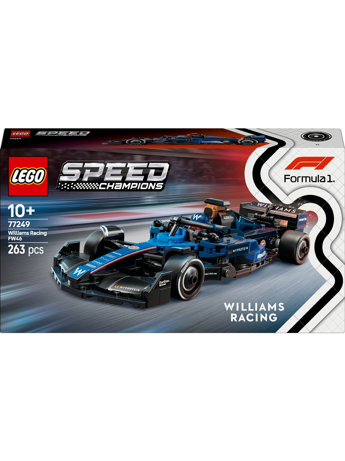 LEGO Speed Champions 77249 Williams Racing FW46 F1 -racerbil