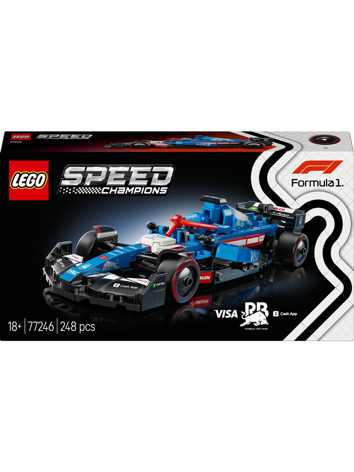 LEGO Speed Champions 77246 Visa Cash App RB VCARB 01 F1 -racerbil