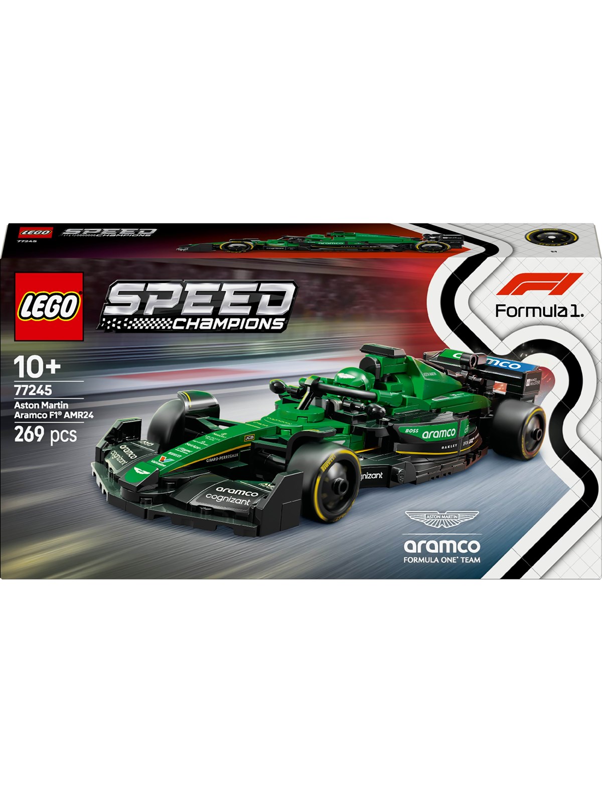 LEGO Speed Champions 77245 Aston Martin Aramco F1 AMR24-racerbil