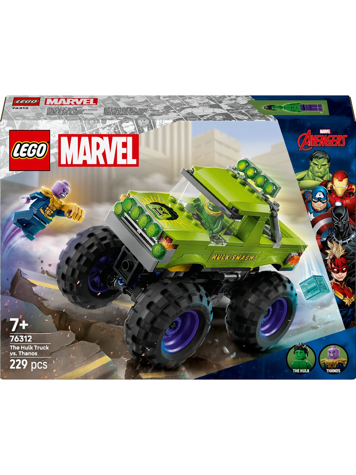 LEGO Super Herøs Marvel 76312 Hulk-truck mod Thanos