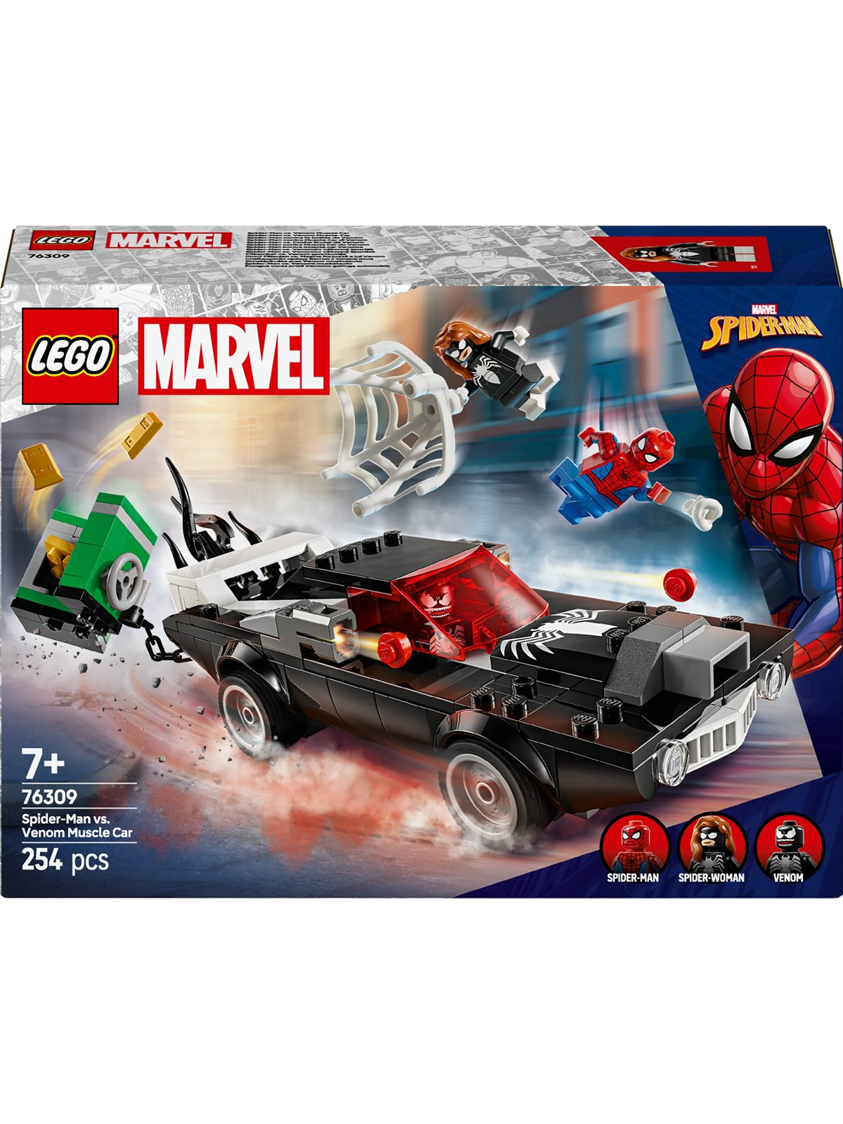 LEGO Super Herøs Marvel 76309 Spider-Man mod Venom-muskelbil