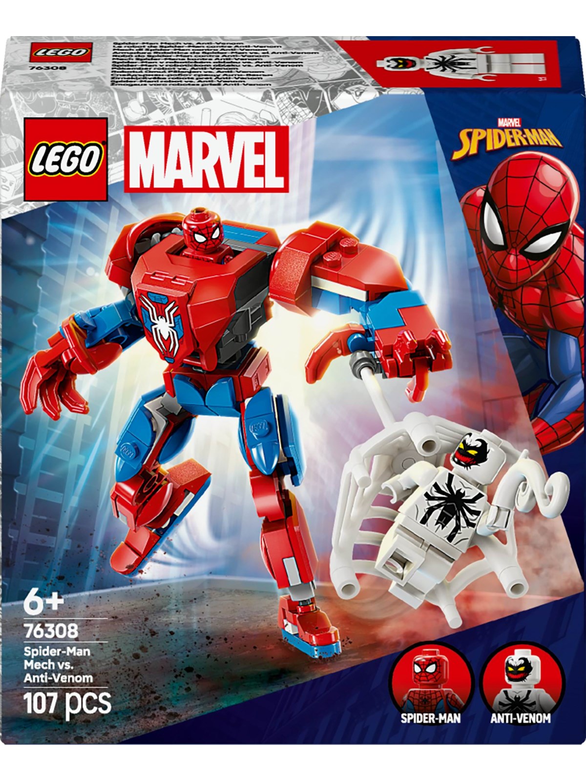 LEGO Super Herøs Marvel 76308 Spider-Man-mech mod Anti-Venom