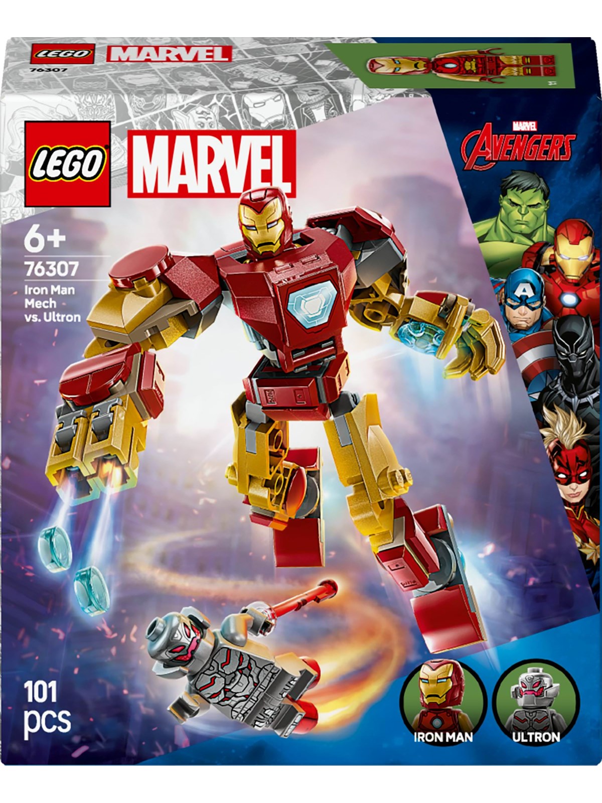 LEGO Super Herøs Marvel 76307 Iron Man-mech mod Ultron