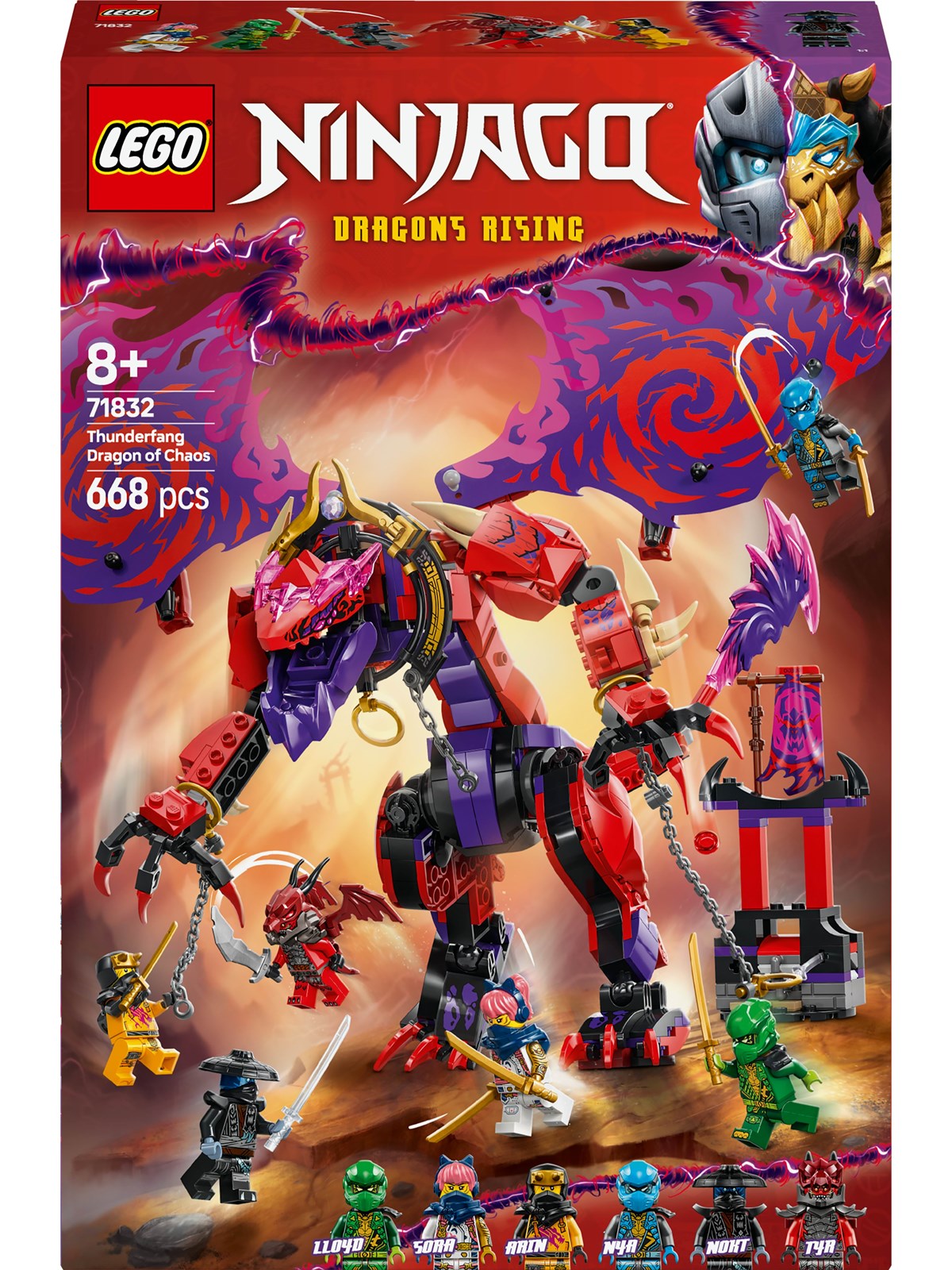 LEGO Ninjago 71832 Kaosdragen Thunderfang