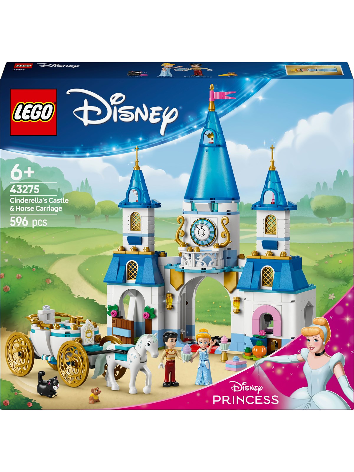 LEGO Disney 43275 Askepots slot og karet