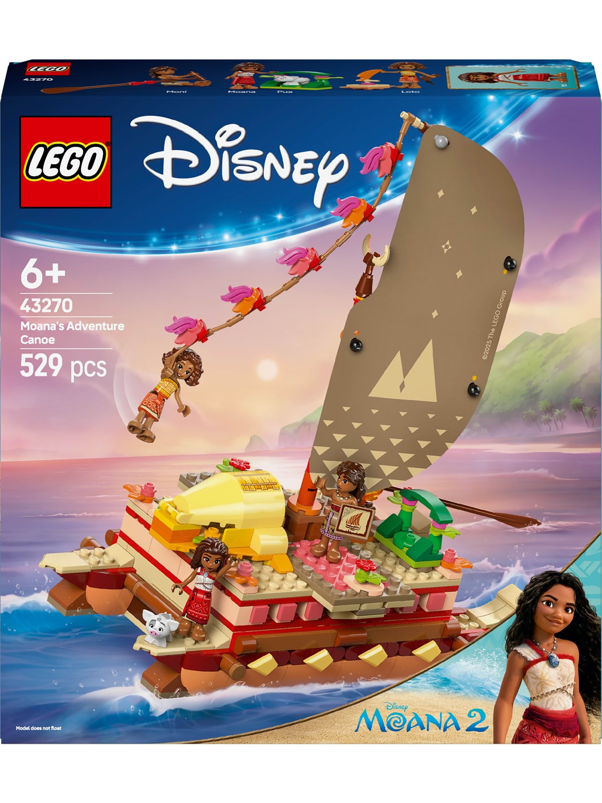 LEGO Disney 43270 Vaianas eventyrkano