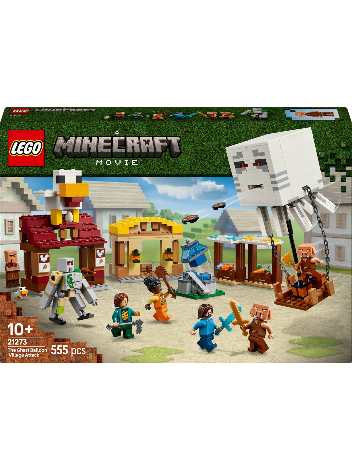 LEGO Minecraft 21273 Ghast-ballonens angreb på landsbyen