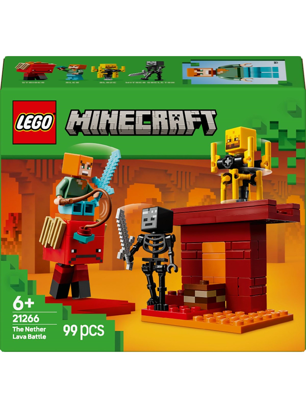 LEGO Minecraft 21266 Nether-lavakampen