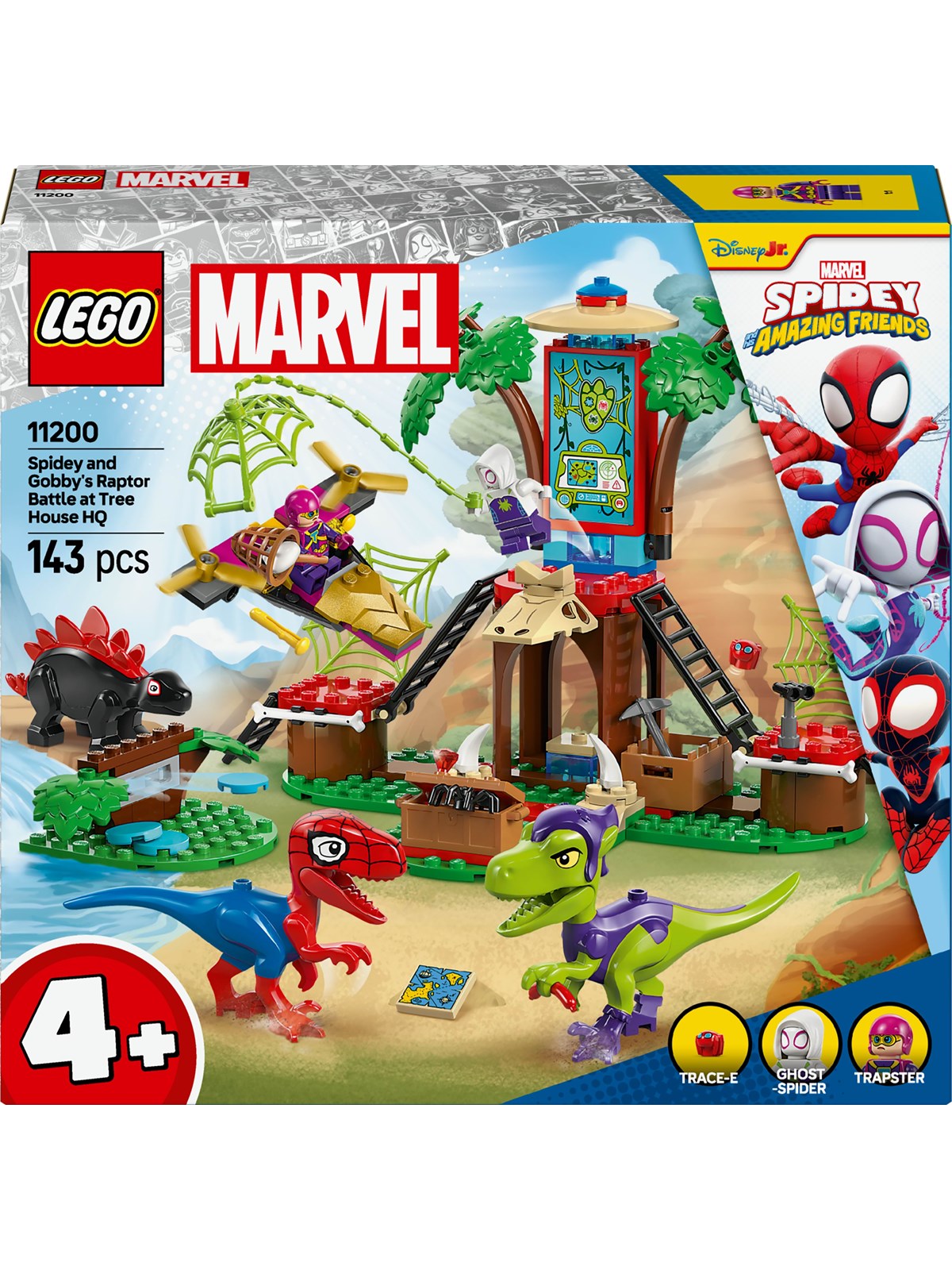 LEGO Super Herøs Marvel 11200 Spidey og Gobbys raptorkamp ved hovedkvarteret