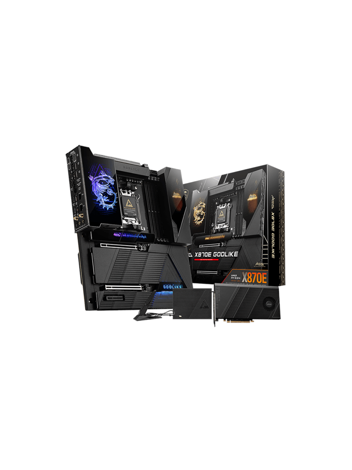 MSI MEG X870E GODLIKE Bundkort - AMD X870E - AMD AM5 socket - DDR5 RAM - Extended ATX