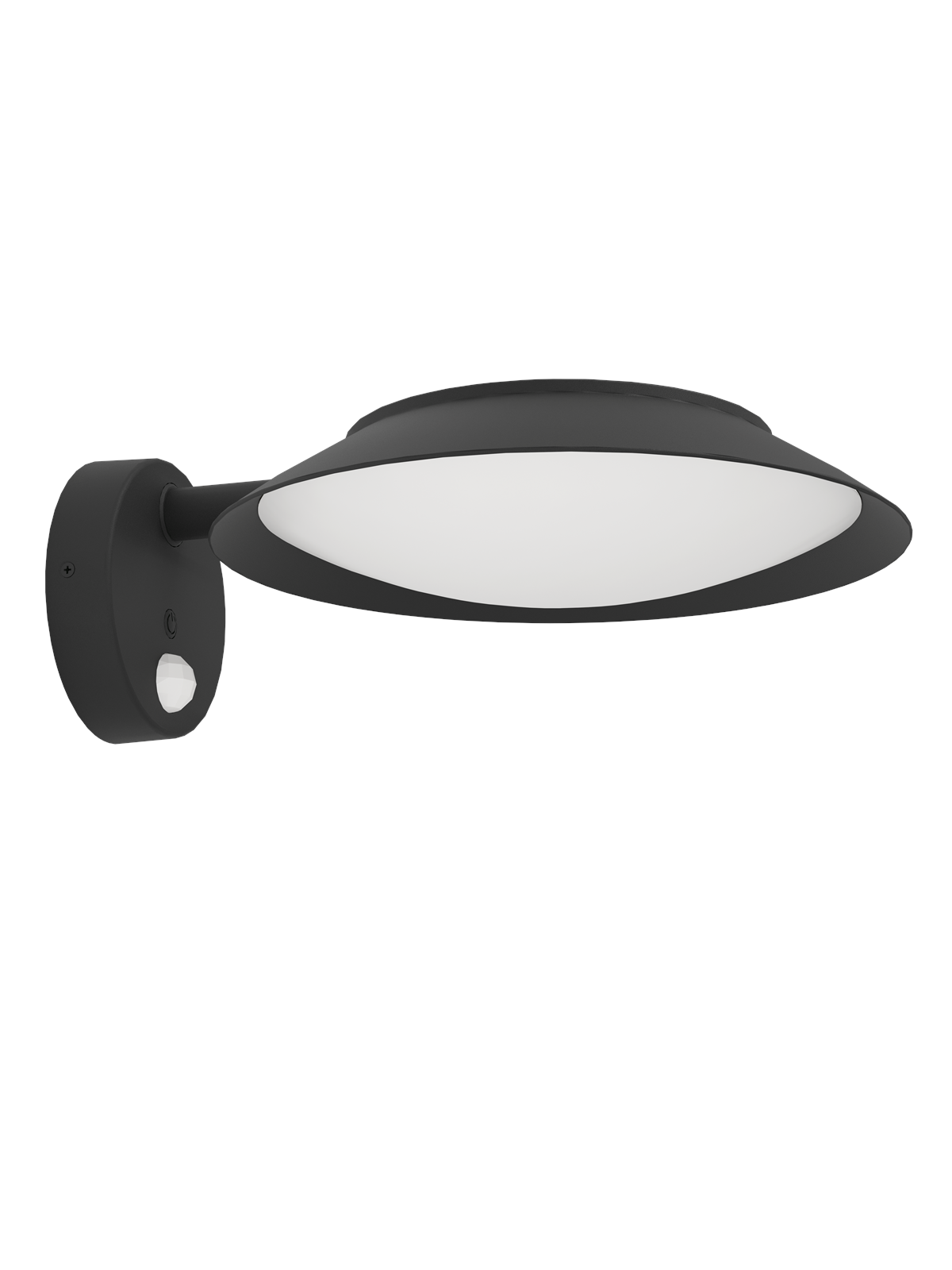 EGLO CERRISI udendørs væglampe, solcelle, sort, Lampe