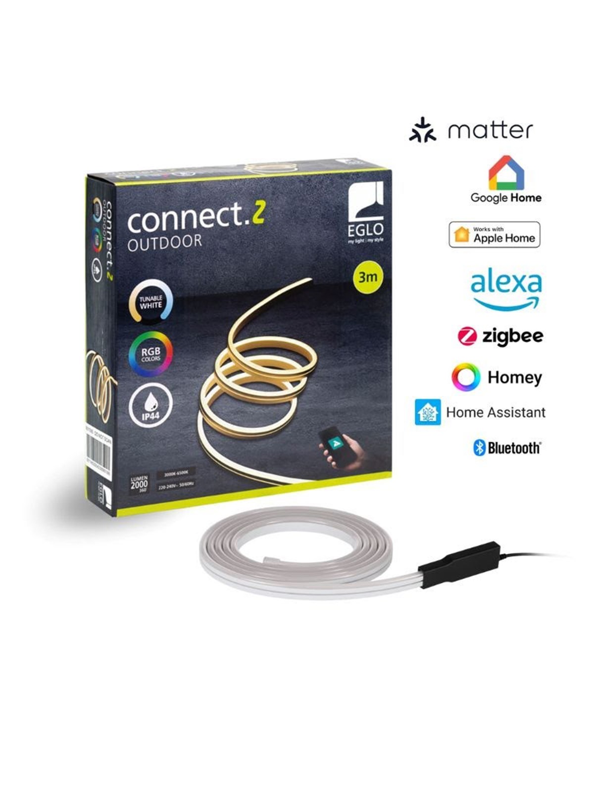 EGLO CONNECT.Z SMART stripe M/FARVER(RGB) OG TUNABLE WHITE, Smart Home