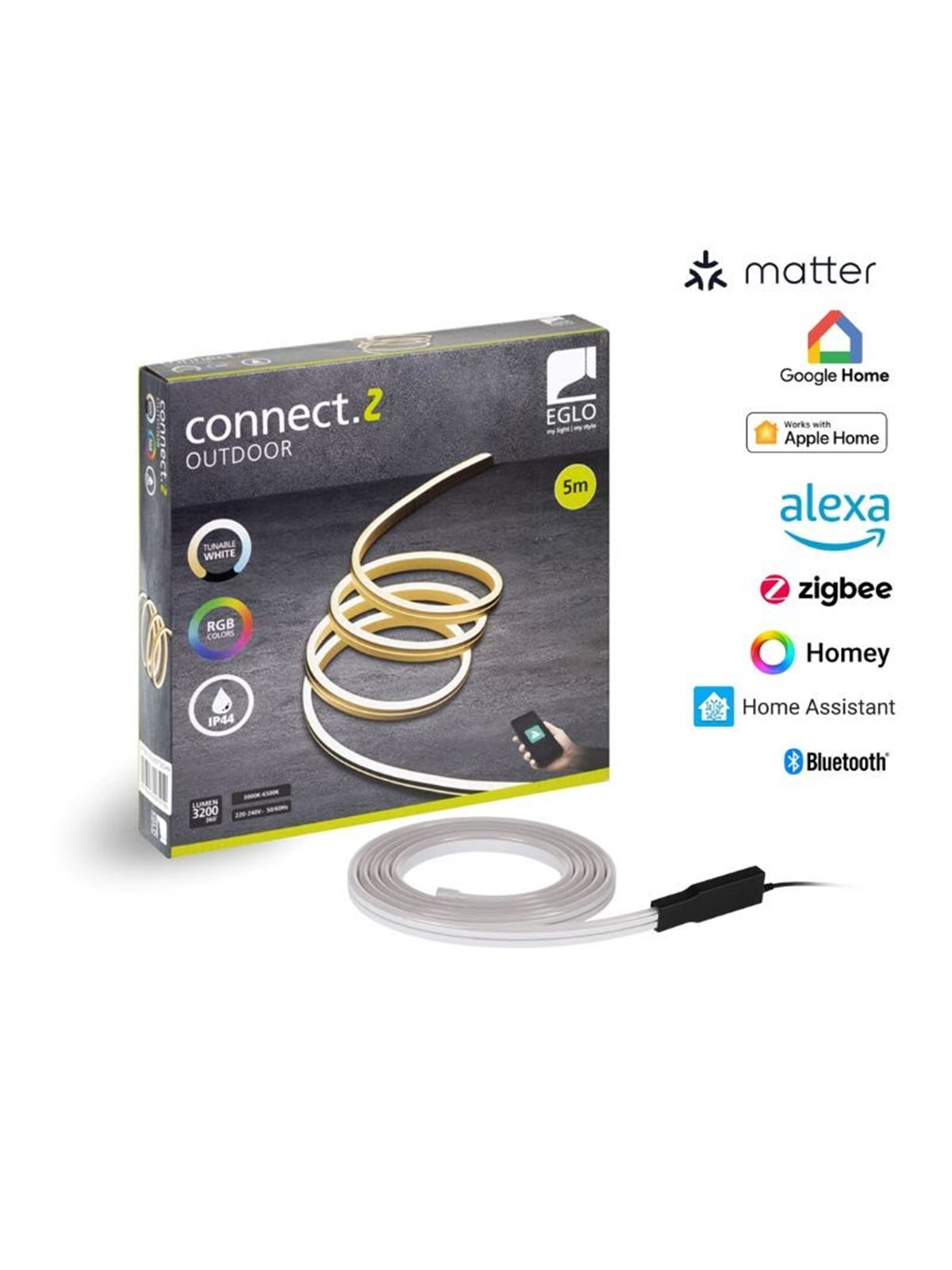 EGLO CONNECT.Z SMART stripe M/FARVER(RGB) OG TUNABLE WHITE, Smart Home