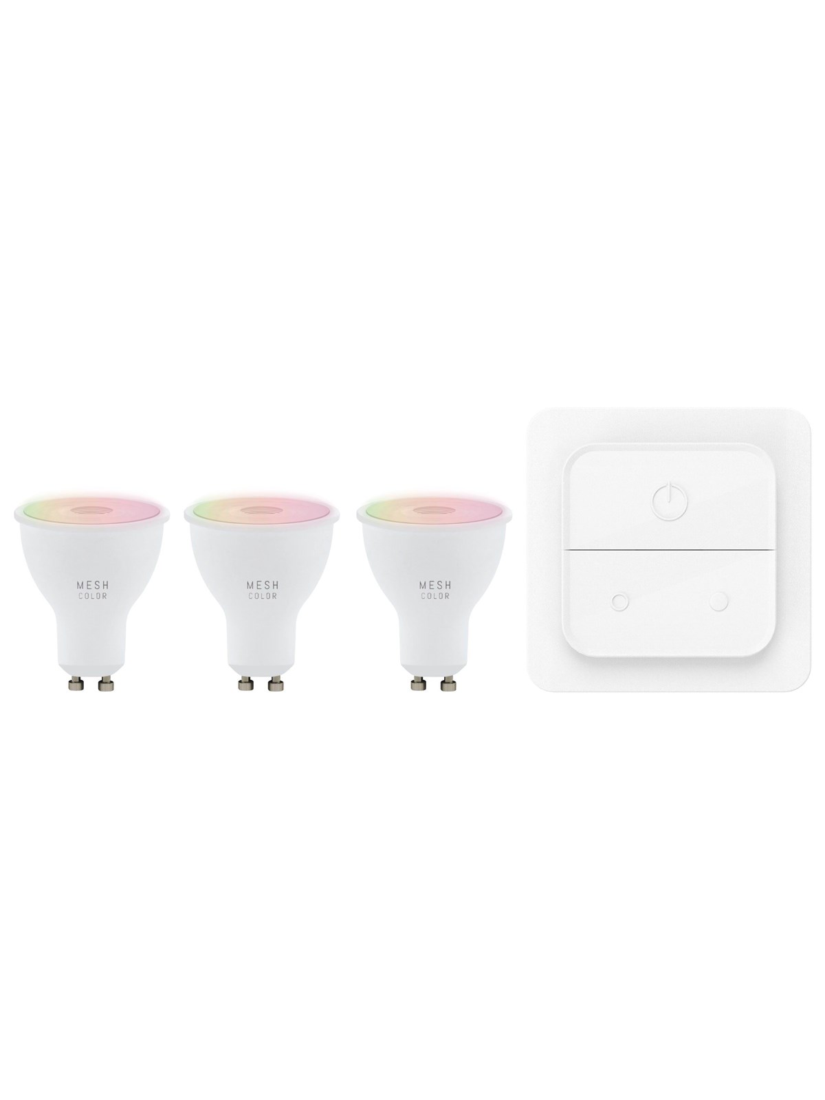 EGLO CONNECT.Z SÆT AFBRYDER + 3 GU10 opal SMART pærer M/FARVER(RGB) OG TUNABLE WHITE