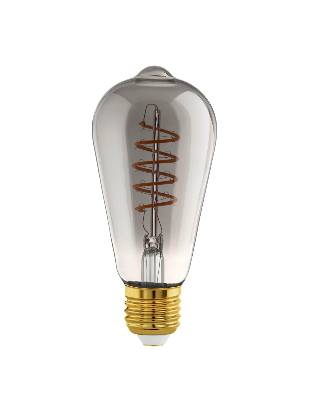 EGLO CONNECT.Z E27 ST64 spiral røgfarvet SMART pære M/VARM HVID LYS, Smart Home
