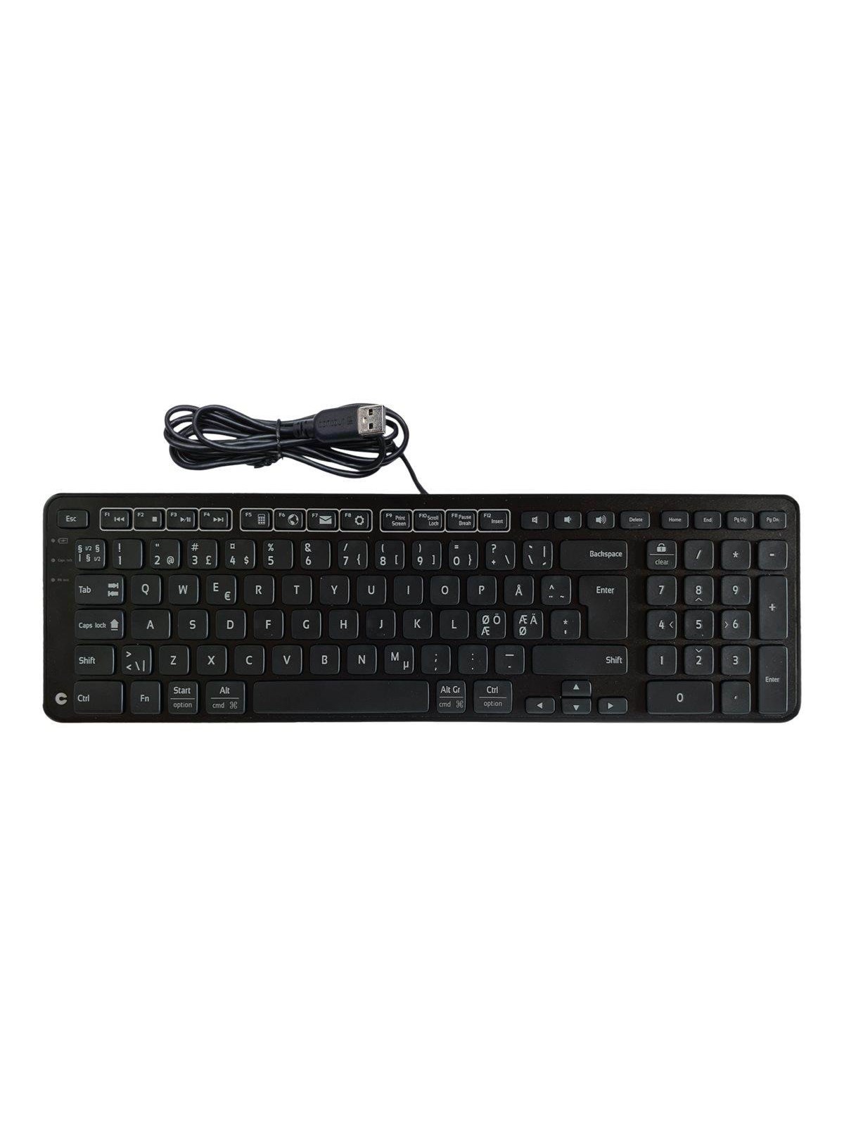 Contour Balance - USB | Nordic layout - Tastatur - Nordisk - Sort, Tastatur