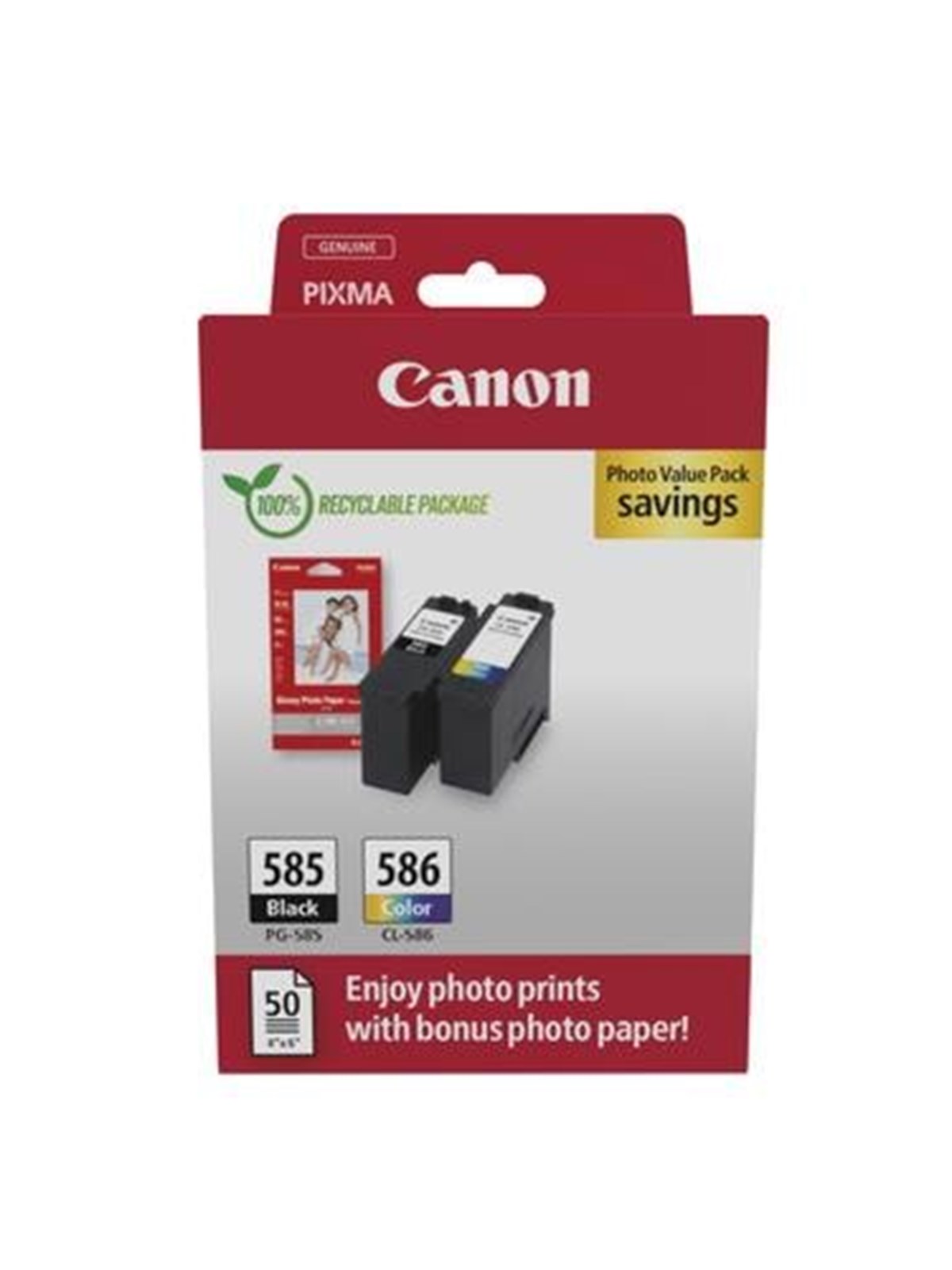 Canon PG 585/CL-586 / 6205C004 Photo Value Pack, Fotopapir