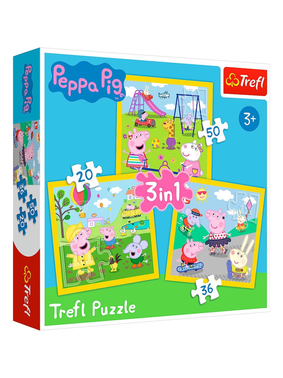 Trefl Puzzle - Peppa Pig - Peppas Happy Day (3in1) Floor