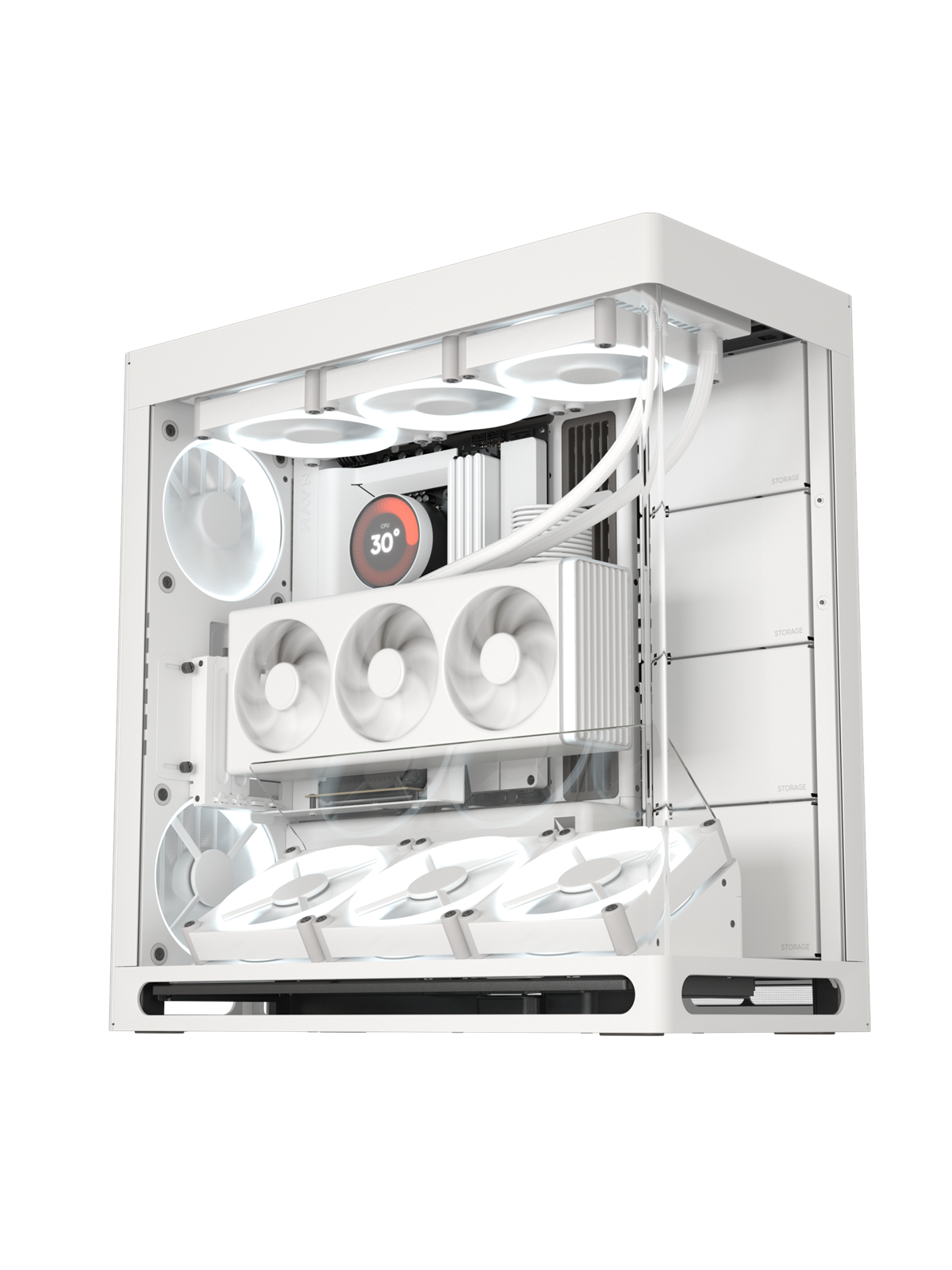 Havn HS 420 VGPU White - Kabinet - Miditower - Hvid, Kabinet