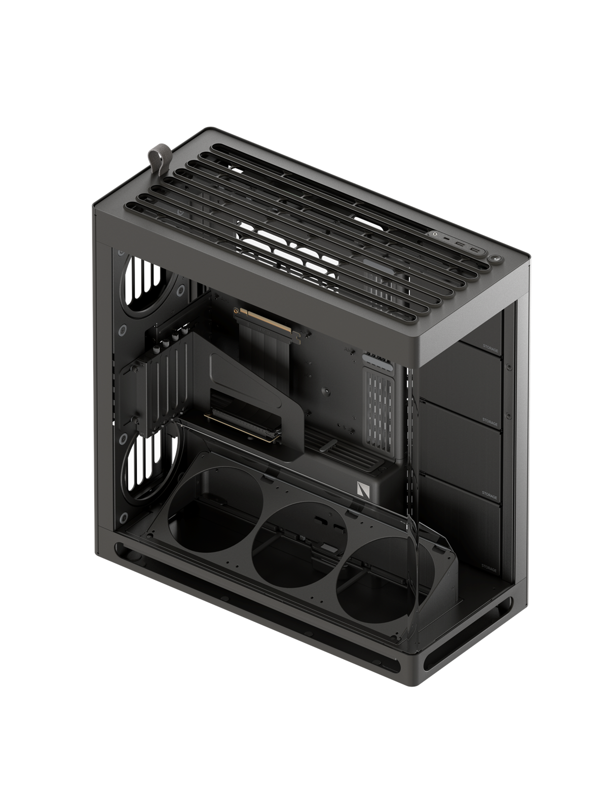 Havn HS 420 VGPU Black - Kabinet - Miditower - Sort, Kabinet