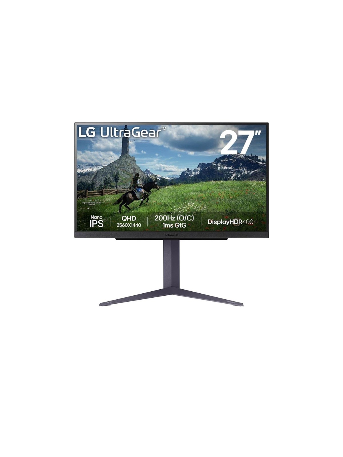 27" LG UltraGear 27GS85Q-B - 2560x1440 (QHD) - 180Hz - IPS, Computerskærm