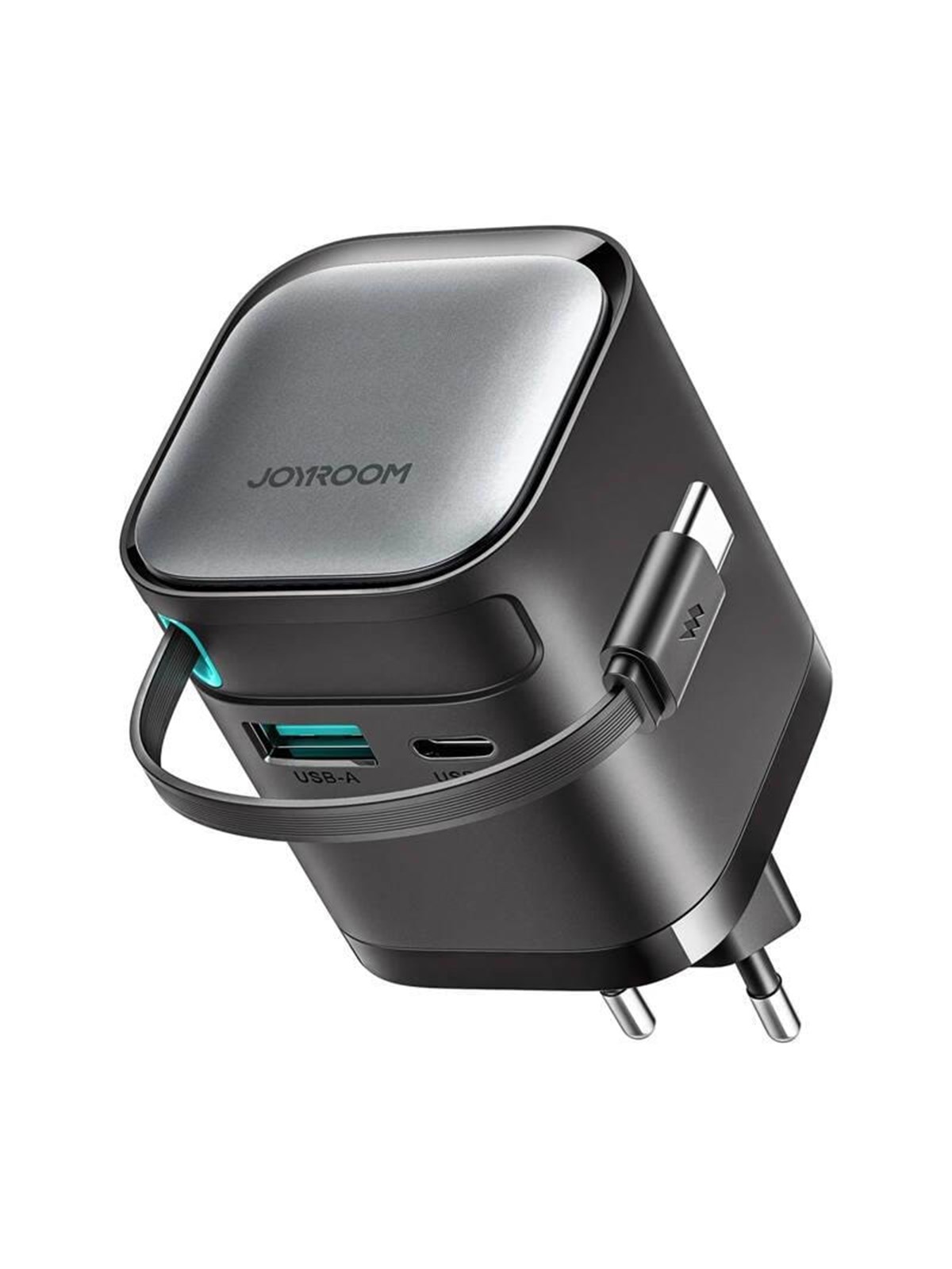 Joyroom Power charger with retractable cable 65W TCL02 GaN, Mobil Oplader