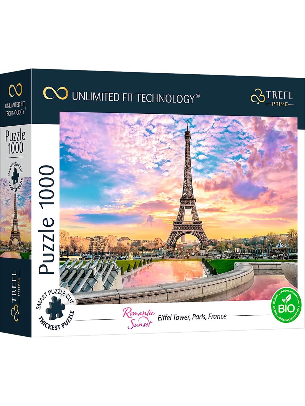 Trefl Puzzle - Unlimited Fit - Eiffel Tower Paris France (1000 pieces) Floor